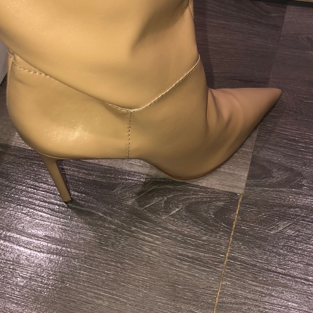 SCHUTZ Ashlee Slouch Tan Leather Over-the-Knee Stiletto Boots New - Picture 10 of 11